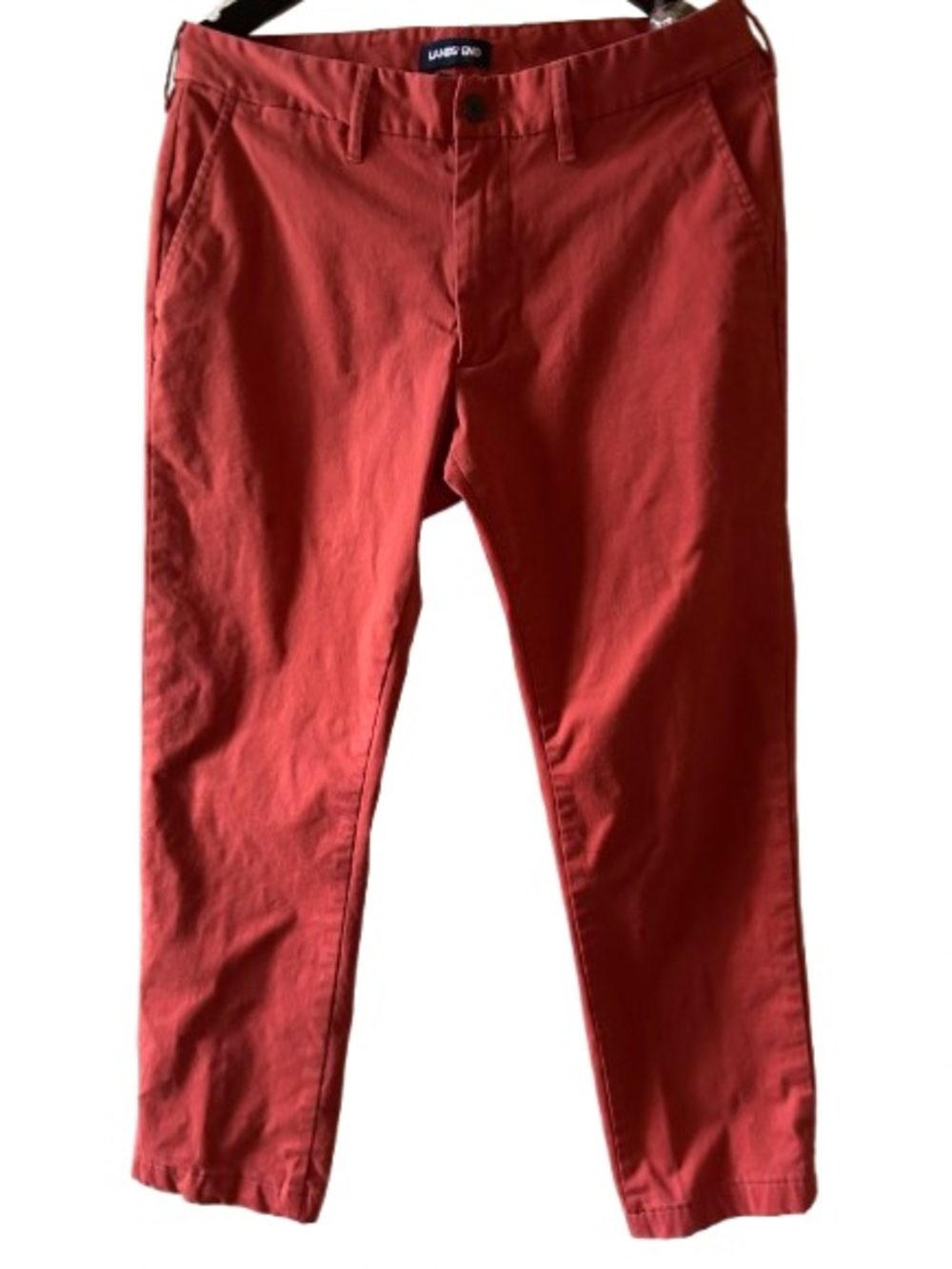 Lands' End Brick Red Chinos Size 33 Slim Ankle Length